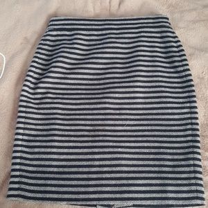 J. Crew Striped Pencil Skirt